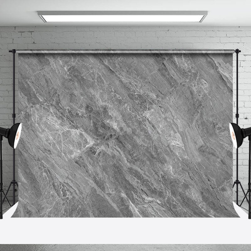 Aperturee Grey Marble Texture Abstract Photography  Backdrop