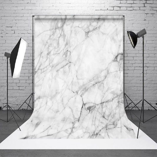 Aperturee Natural White Grey Marble Texture Photo Backdrop